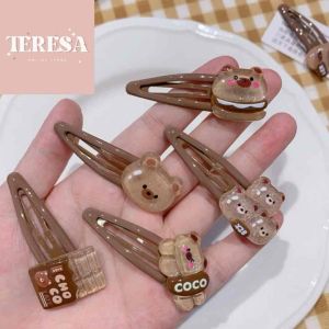 【TERESA】B48 儿童卡通小熊发夹 Cartoon Bear Hair Clip for Kids 甜美可爱宝宝发饰/萌趣发夹