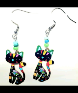 Oil Drip CupTea Cats - Handmade only One Pair per Color