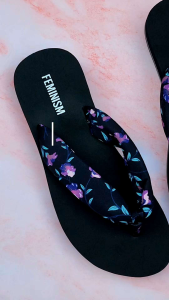 Feminism EVA Flower Flat Slippers – Soft Non-Slip Home & Outdoor Sandals