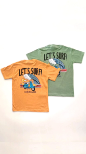 Baju Kaos Anak Laki-laki Motif Karakter Depan Belakang Usia 1-12Tahun