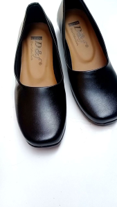 001 Sepatu Pantofel Hak 3cm Wanita Polos Sepatu Sekolah Paskibra