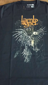 Rockstar77 Kaos Band Metal Lamb Of God Skull Plastisol