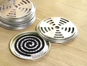 ALAS / TATAKAN OBAT NYAMUK BAKAR BAHAN KALENG BULAT MURAH TERBARU