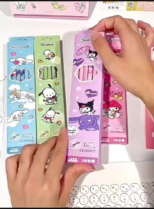 Pensil 2B motif karakter lucu box isi 12pcs