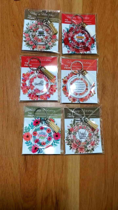 Perfect Gift for teachers this Christmas Valentines day birthday world teachers day Acrylic Keychains back to back print with Tassels approx 4.5cm by 4.5 cm Quality Vibrant Print Handcrafted with love
