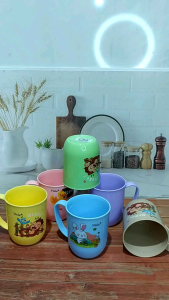 PROMO!!! 12 pcs cangkir kaori viola 300ml plastik food grade tebal dan tidak bau