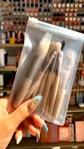 [ Gratis Pouch++ ] Kuas Make Up 8 in 1 dengan Pouch - Make Up Tools - Set Kuas Make Up - Make Up Brush - Beauty Tools