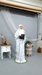 COD Mukena Terusan Dewasa Jumbo Safira Andin Mukena Lajuran Santri Langsubgan Rukuh Bordir Bahan Katun Micro