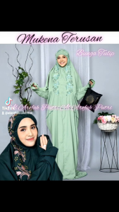 COD Mukena Terusan Dewasa tulip jumbo MukenaLajuran Langsungan Santri Rukuh Bordir Dewasa Katun Putih