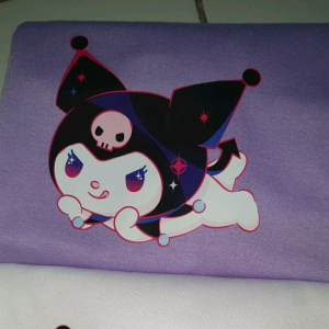 Kaos Cewek Abg Remaja dan Dewasa Cinnamorol Kuromi Melody Paket 3pcs