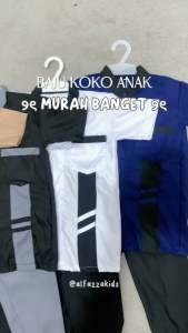 SETELAN BAJU MUSLIM KOKO ANAK UNTUK MENGAJI USIA 3-11 TAHUN TERBARU