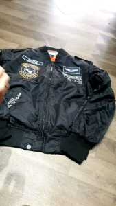 Áo pilots Áo khoác lính Mỹ cao cấp lót bông ARM-960B (Xanh Rêu)