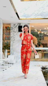 เซ๊ตตรุษจีนขายาว ผ้าฝ้ายเชียงใหม่