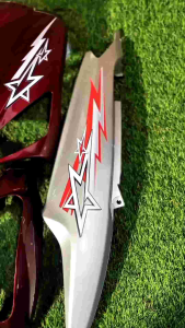 cover full body halus Yamaha Mio sporty dark red mix grey