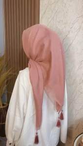 Hijab segi empat paris tasel payet swarovski tabur/Pari payet Swarovski air mata ibu