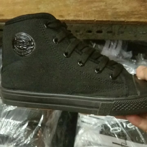 Sepatu Sekolah Anak Hitam Import NB BOOT Tali untuk TK/SD/SMP/SMU TERLARIS