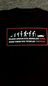 KAOS KATA SEJAUH APAPUN/SABLON PRINT DTF /COTTON COMBAD 30S