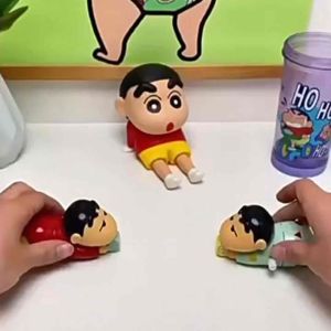 [MY STOCK] Anime Crayon ShinChan Crawling Clockwork Dynamic New Life Series Toy Gift