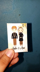 Custom Magnet Kulkas Mini Souvenir Pernikahan