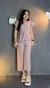 Satu Set Rampel Korean Style Bahan Rayon Harga Grosir Kualitas Butik