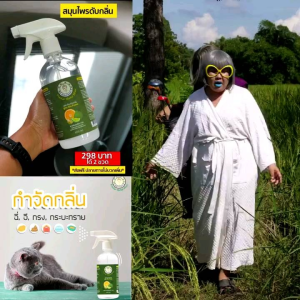 สเปร์ยดับกลิ่น ฉี่หมา แมว ท่อน้ำ ฉี่คน ห้องน้ำ สูตรBio Power 450ml