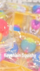 36pcs/Box Mini Squishy Keychain Toys Rainbow Colors Wholesale Paninda