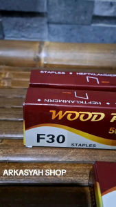 2 PCS WOOD PRO ISI STAPLES MESIN PAKU TEMBAK F30 LURUS MATA AIR NAILER NAIL GUN ANGIN STEPLES F30