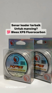 Senar Leader Bless XPS Fluorocarbon 50m – Fluoro 100% Anti Abrasi & High Strength Shock Leader Fishing Line 0.25–0.45 mm