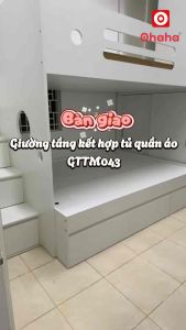 [ Freeship HCM] Giường tầng thông minh Ohaha kết hợp tủ quần áo - GTTM043