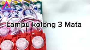 5PCS LAMPU MODUL 7520 3 MATA TIMBUL DC 12VOLT & 24VOLT MOTOR MOBIL TRUK