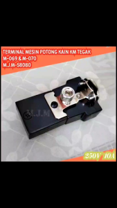 Steker - Terminal - Colokan Set Mesin Potong KM Kain Tegak M-069 M-070 M.J.M-58080
