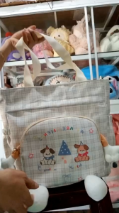 Túi tote đeo vai xách tay có khóa kéo mã 3680 siêu hợp thời trang size 34*32cm