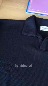Kaos Polo Kerah Waffle Premium Black Jet Pria