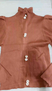 BIG SALE ATASAN PREMIUM WANITA RAJUT IMPORT F1797 Lengan Plisket - 8081