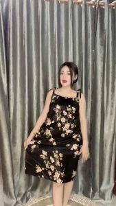 dress midi dress/daster tali lepas dress Talia daster kerut solo daster cantik selutut kekinian daster murah Solo max bb 55 kg