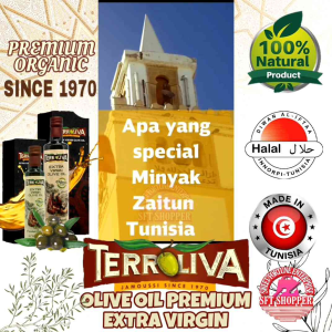 Tunisia 🇹🇳  TERROLIVA Minyak Zaitun Asli Ultra Premium Extra Virgin Olive Oil Minyak Zaitun House Buah Putik Muda Premium High Polyphenol