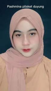 Kerudung Jilbab Hijab Pashmina Plisket Lidi Ceruty Duyung 180x75cm