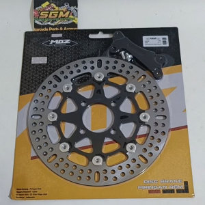 DISC BRAKE BEAT /PIRINGAN CAKRAM DEPAN VARIASI MOS BLACK BULAT MODEL KTC SIZE 260MM PLUS BREKET DAN BAUT PNP MATIC HONDA ALL BEAT- VARIO 110 125- VARIO 150 OLD-SCOOPY- SPACY- GENIO