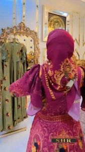 NEW SHR!! MAXI DRESS SCUBA GEWER FULL MOTIF SHR 100%