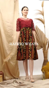 DRES TENUN BROKAT MARON TERBARU: DRES GAYA KLASIK UNTUK ACARA