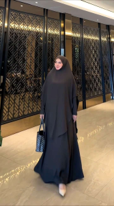 gamis syari set jilbab jumbo aziza Meika bh avrilia hijab