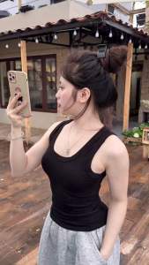 [CÓ MÚT] Áo ba lỗ cổ tròn có mút ngực áo ba lỗ ôm body co giãn 4 chiều áo tank top chất cotton