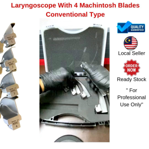 Laryngoscope With 4 Machintosh Blade Fiberoptic MDA APPROVED