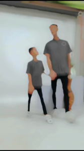 KEMEJA KOKO COUPLE AYAH ANAK (satuan) POLOS WARNA DARK GREY / ABU TUA LENGAN PANJANG PENDEK FULKATUN