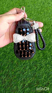 COD! Dompet STNK Square Pita & Tali | Dompet Kunci Mobil/Motor Bling Bling