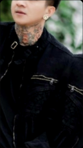 Jaket jeans denim zipper hitam biowash keren