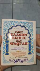 buku surat yaasiin tahlil dan waqiah (12×15cm)