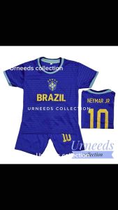 SETELAN BAJU BOLA ANAK BRZL BIRU TERBARU BISA COD SET JERSEY PRIA NEYMAR