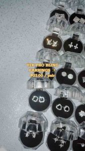 Y2K Iced Out Stud Earrings For Men & Women