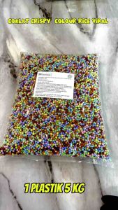 COKLAT CRISPY COLOUR (5KG) Chocolate Coated Rice Cracker Colour Assorted Yusuff Taiyoob Snack Candy Doorgift Gift Birthday Toping Kek Gula-Gula Sweet Goodies Cekelat (Ready Stock)